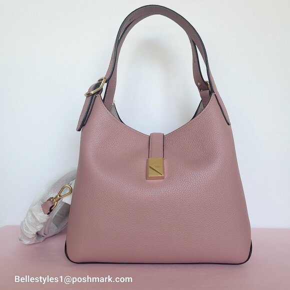 KATE SPADE Deco MEDIUM Pebbled Leather Crossbody Tote Bag- Dusk Rose⭐ - Picture 6 of 16